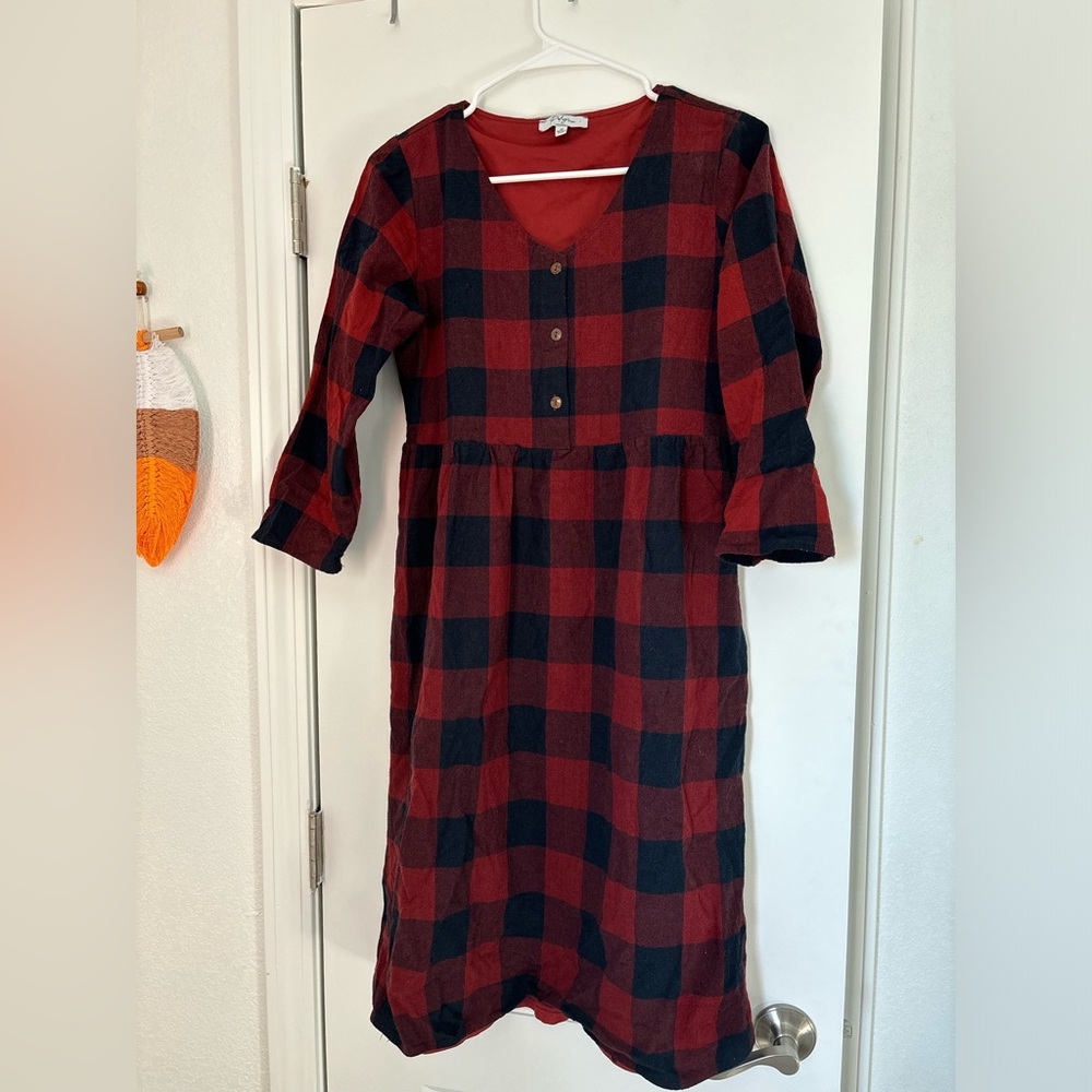 Polagram checkered dress M
